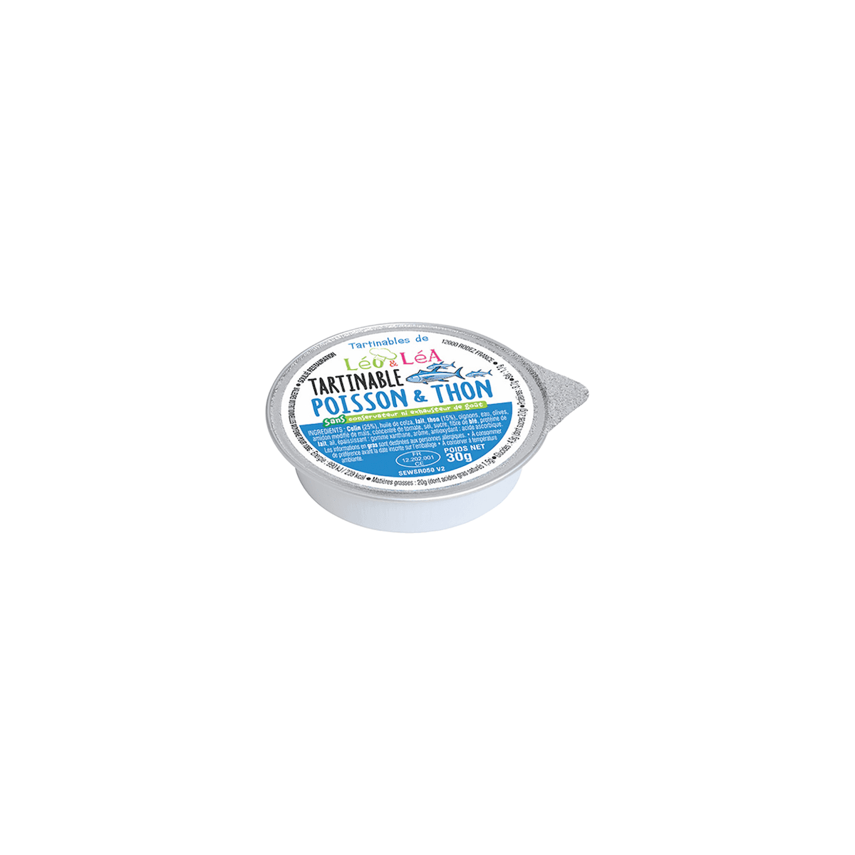 TARTINABLE POISSON ET THON-COUPELLE INDIVIDUELLE 30G