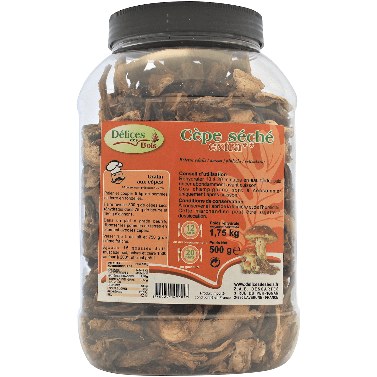 CEPES EXTRA DEUX ETOILES 500G