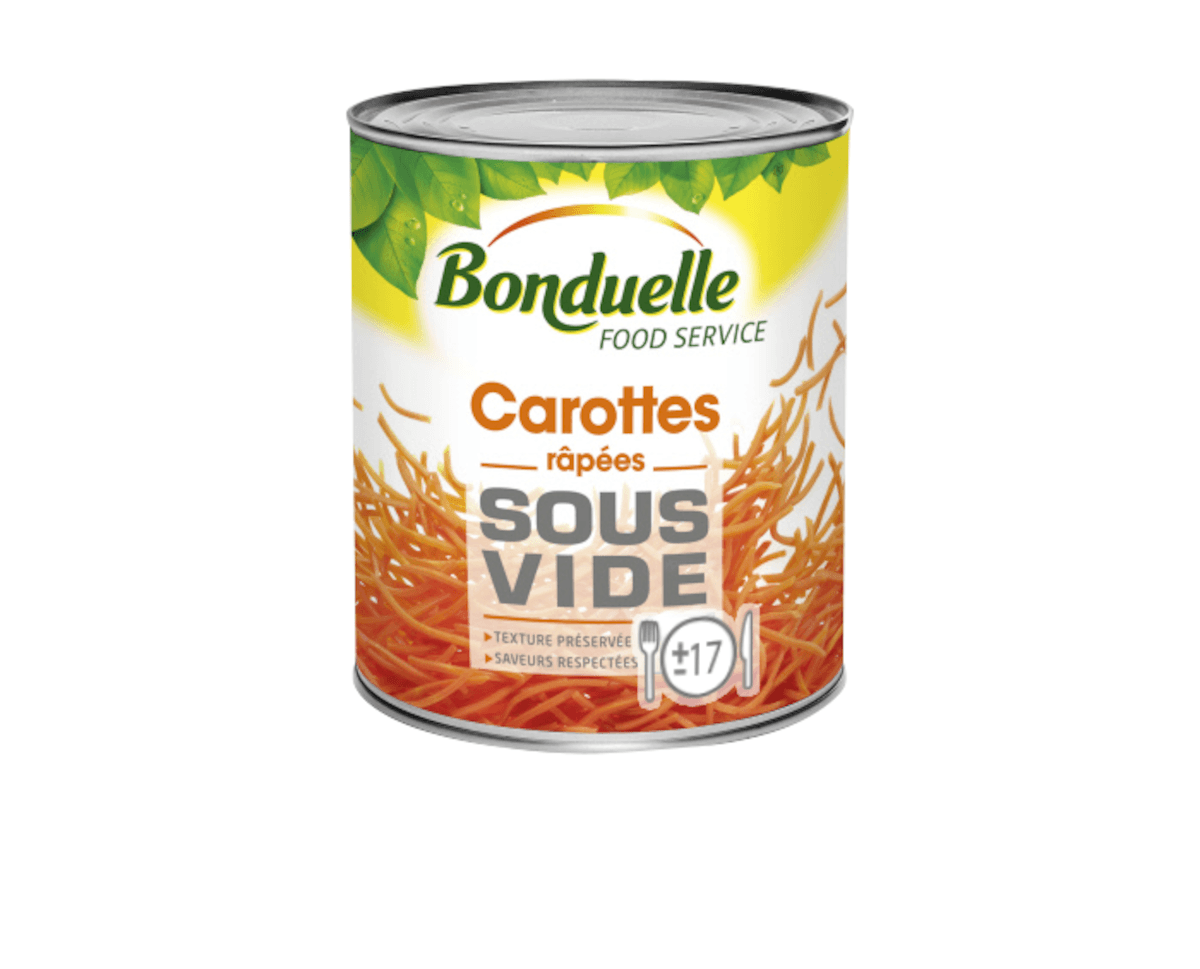 CAROTTES RAPEES SOUS VIDE BTE 4/1