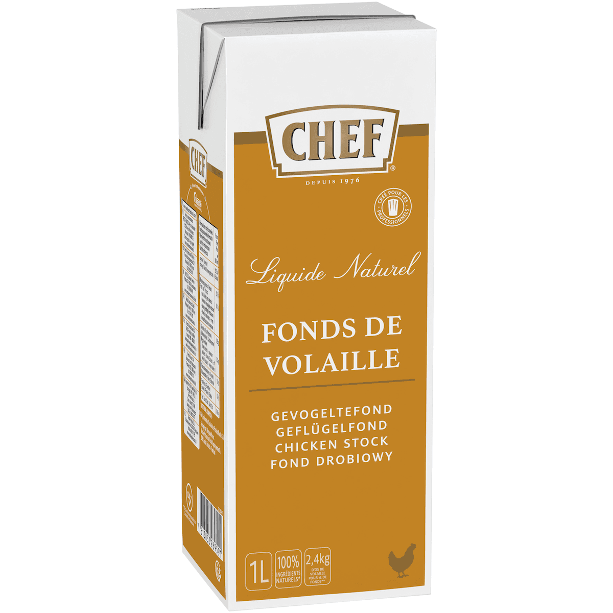 FONDS DE VOLAILLE NATUREL-BRIQUE 1L