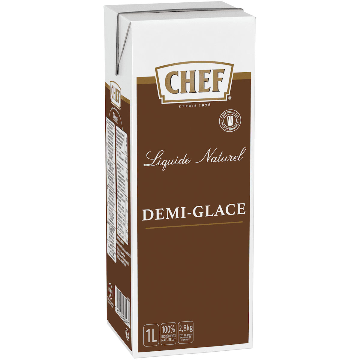 SAUCE DEMI-GLACE NATURELLE-BRIQUE 1L