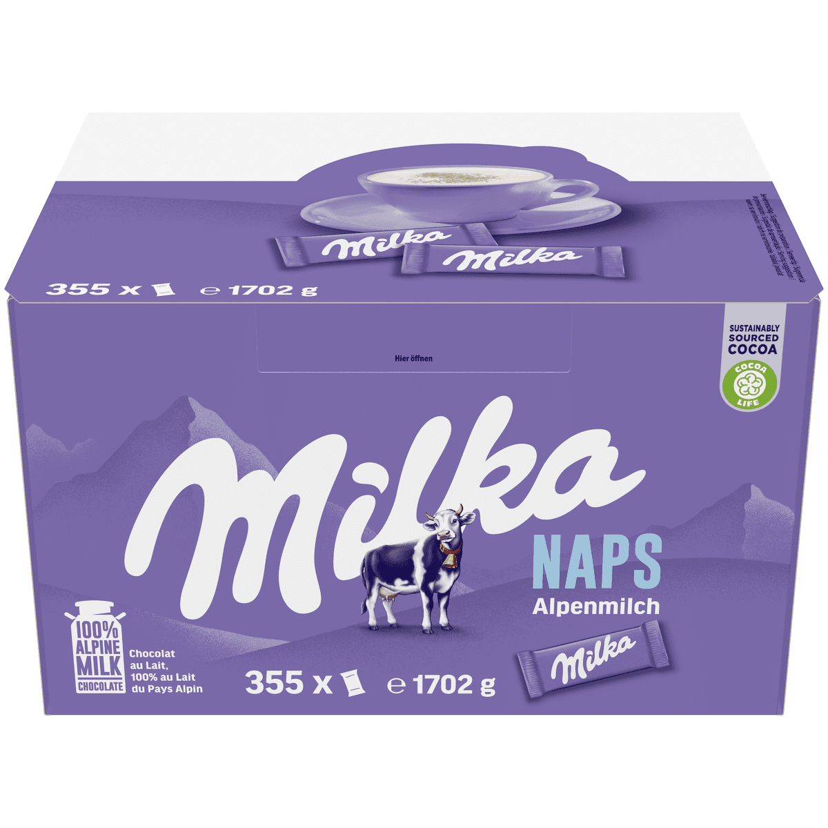 MILKA NAPS LAIT 4,6G-BOITE DE 355 PIECES