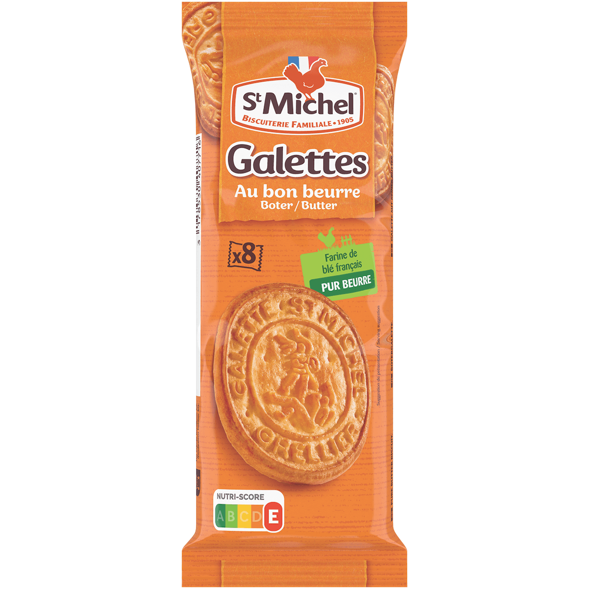 GALETTE TOUT AU BEURRE - SACHET DE 8 BISCUITS - 51G