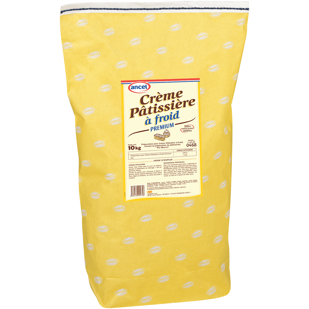 PREPARATION POUR CREME PATISSIERE A FROID PREMIUM SAC 10KG