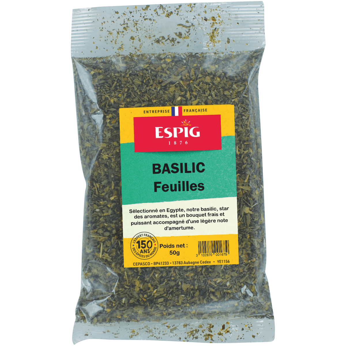 BASILIC FEUILLES - 50G