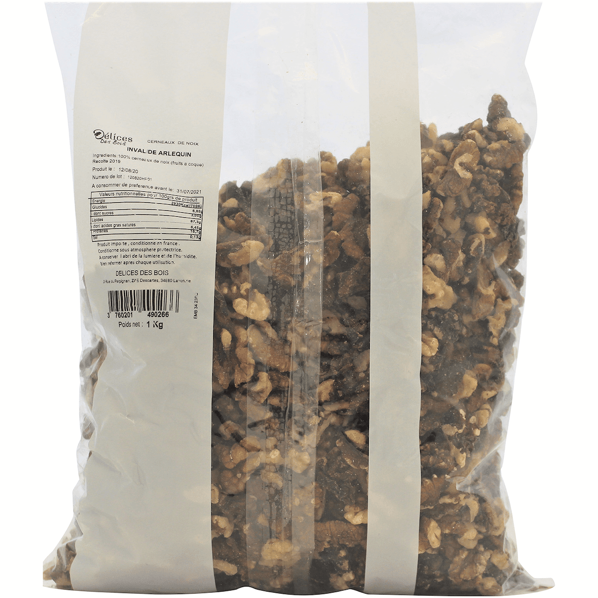 CERNEAUX DE NOIX INVALIDE ARLEQUIN-SACHET 1KG