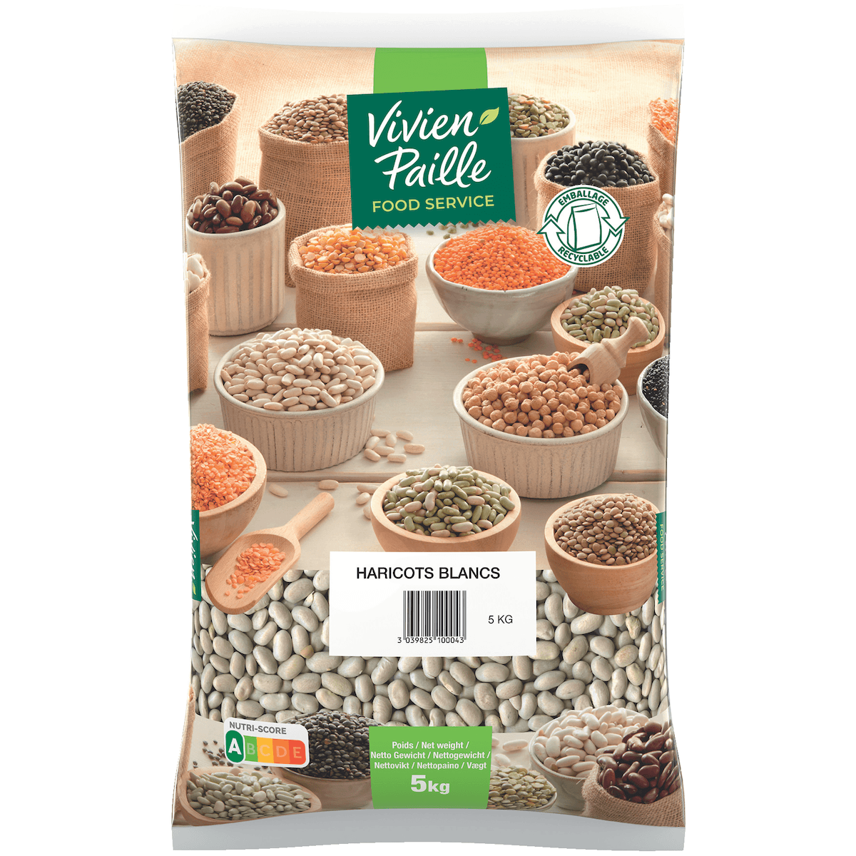 HARICOTS BLANCS SAC POLY 5KG