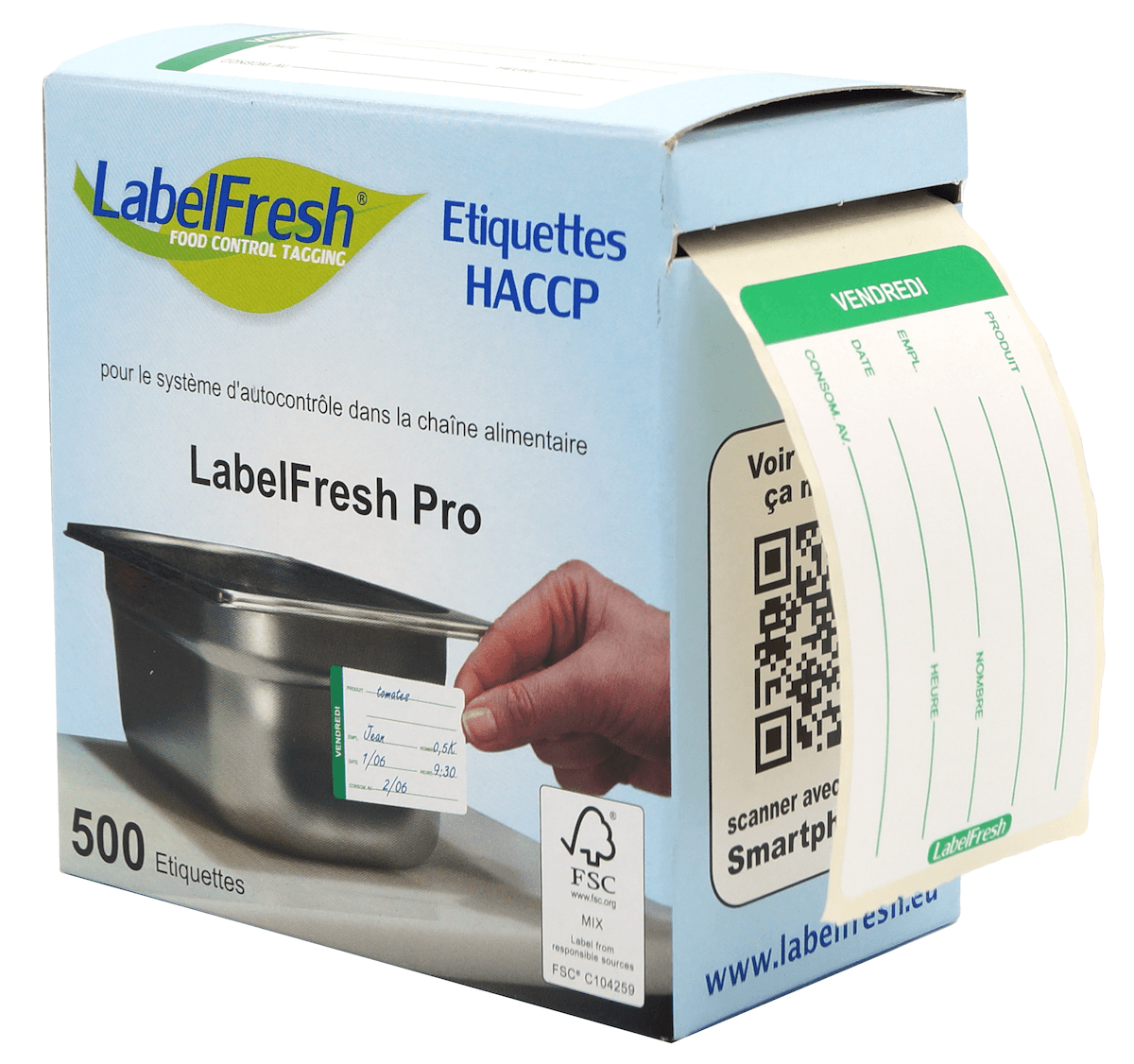 LABELFRESH PRO -500 LABELS - VENDREDI - 70X45MM