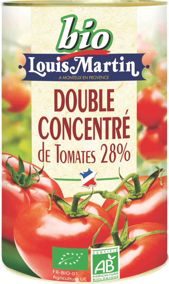 CONCENTRE DE TOMATES 28% BIO BOITE 5/1