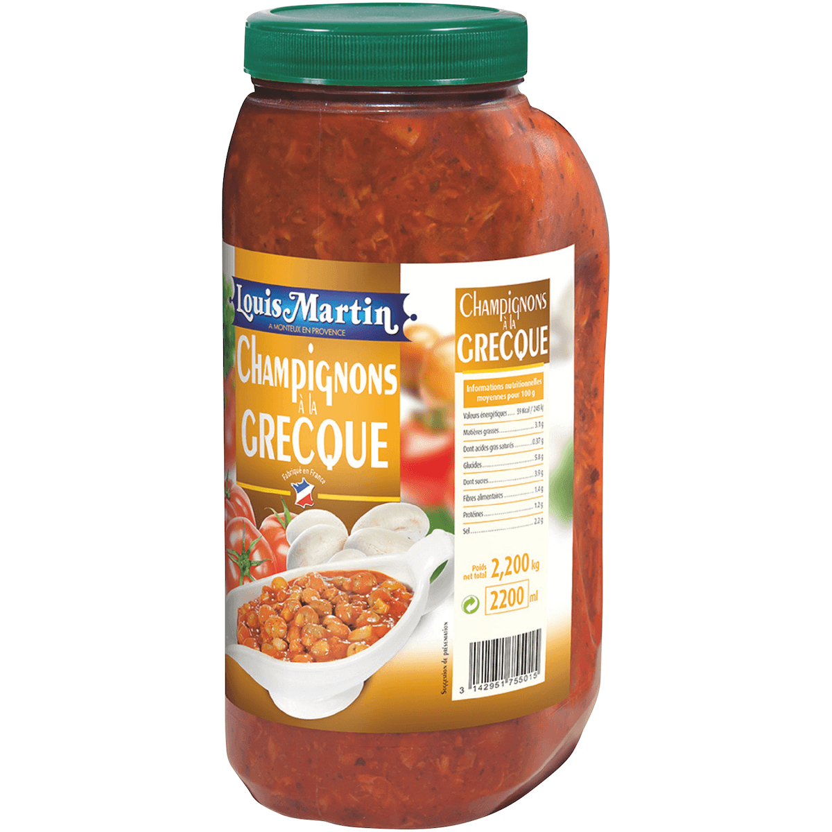 CHAMPIGNONS A LA GRECQUE BIDON 2,2L