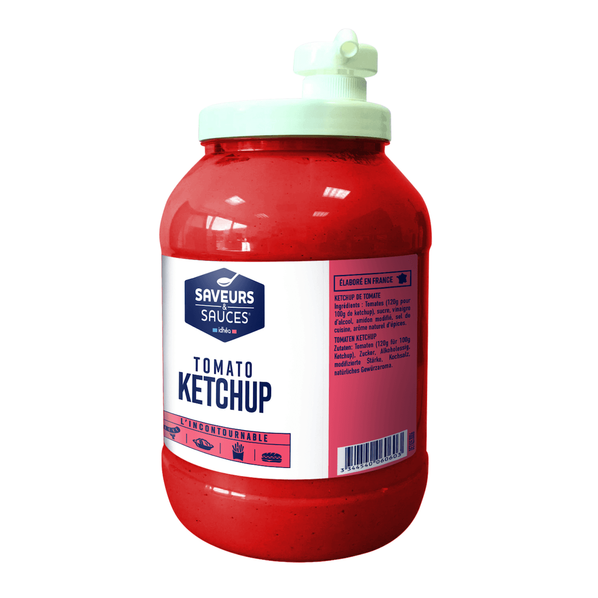KETCHUP POMPE BOCAL DE 3,35KG