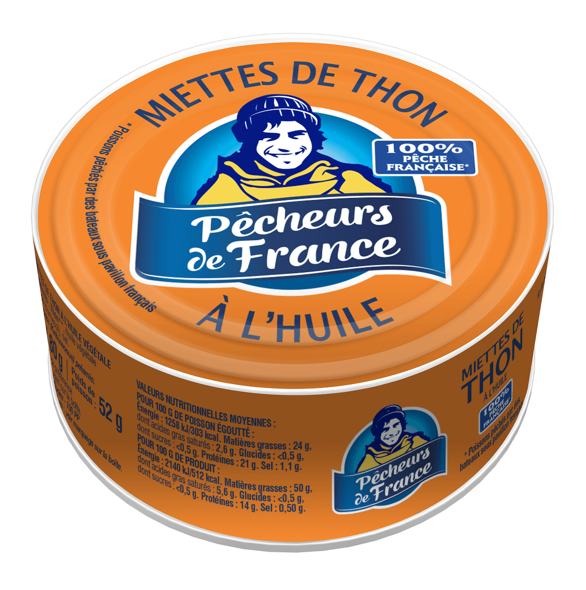 MIETTES DE THON A L'HUILE DE TOURNESOL BTE 1/10 - 80G