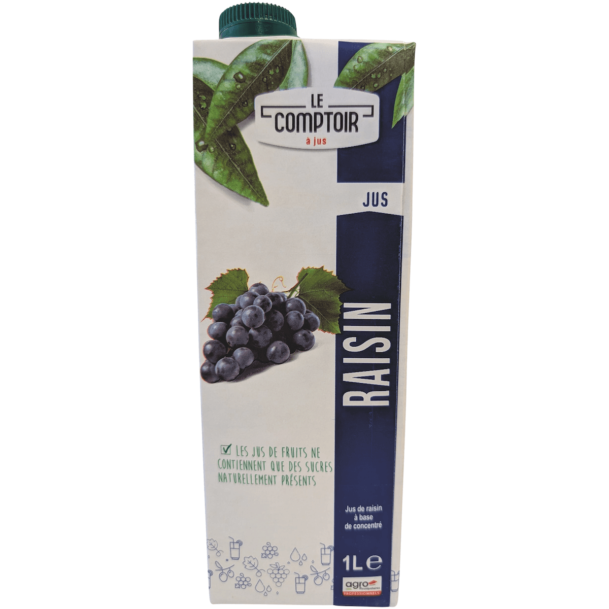 JUS DE FRUITS BRIKS 1L LE COMPTOIR ABC + PJ RAISIN
