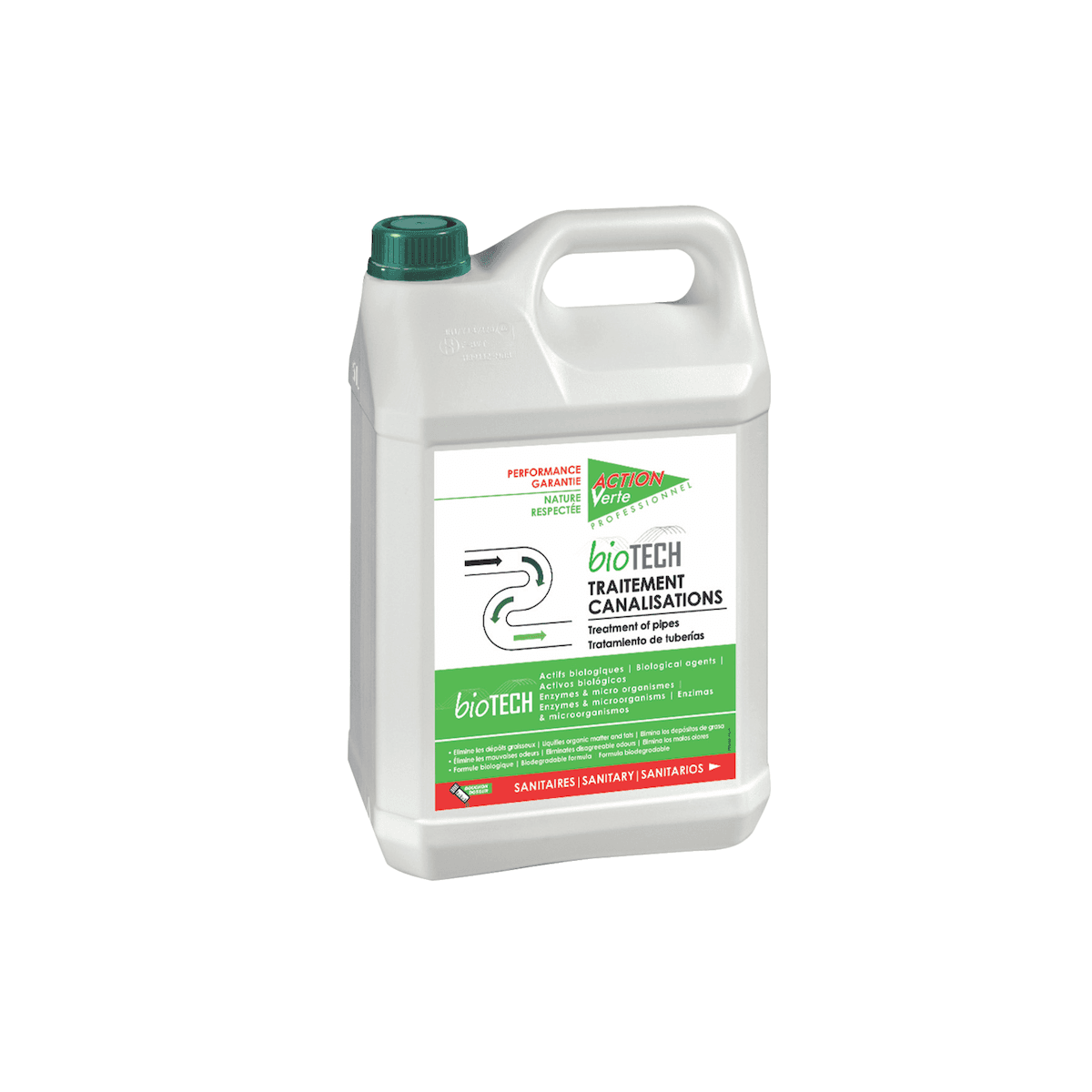 NETTOYANT TRAITEMENT CANALISATIONS BIOTECH - BIDON DE 5L