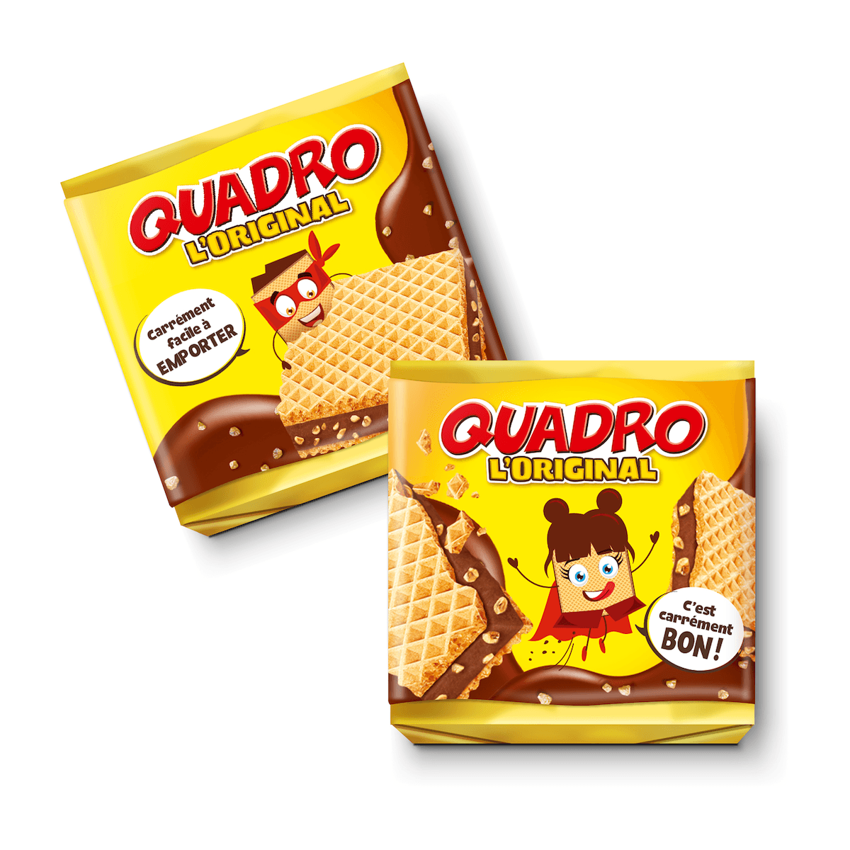GAUFRETTES PRALINE QUADRO 200 PIECES - 4,14KG
