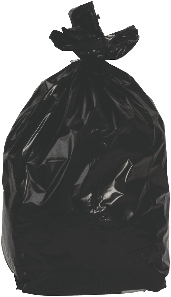 SAC POUBELLE PEBD NOIR 110L EXTRA FORT - CARTON DE 200