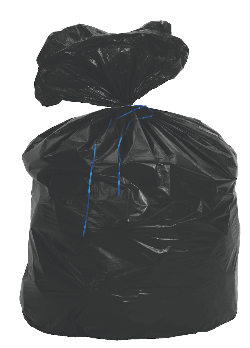 SAC POUBELLE PEHD NOIR 130L - CARTON DE 250