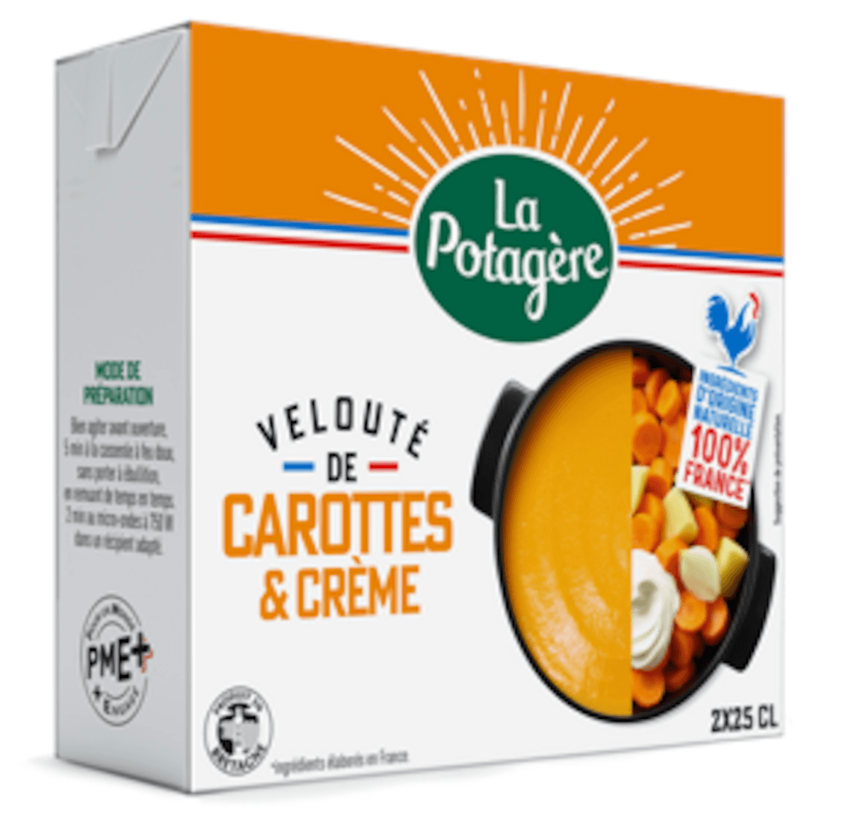 VELOUTE CAROTTE 25CL X2 100% FR