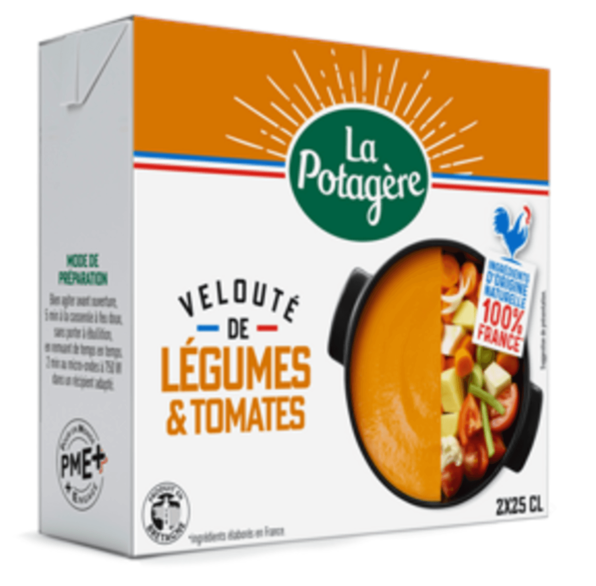 VELOUTE LEGUMES TOMATES 25CL X2 100% FR