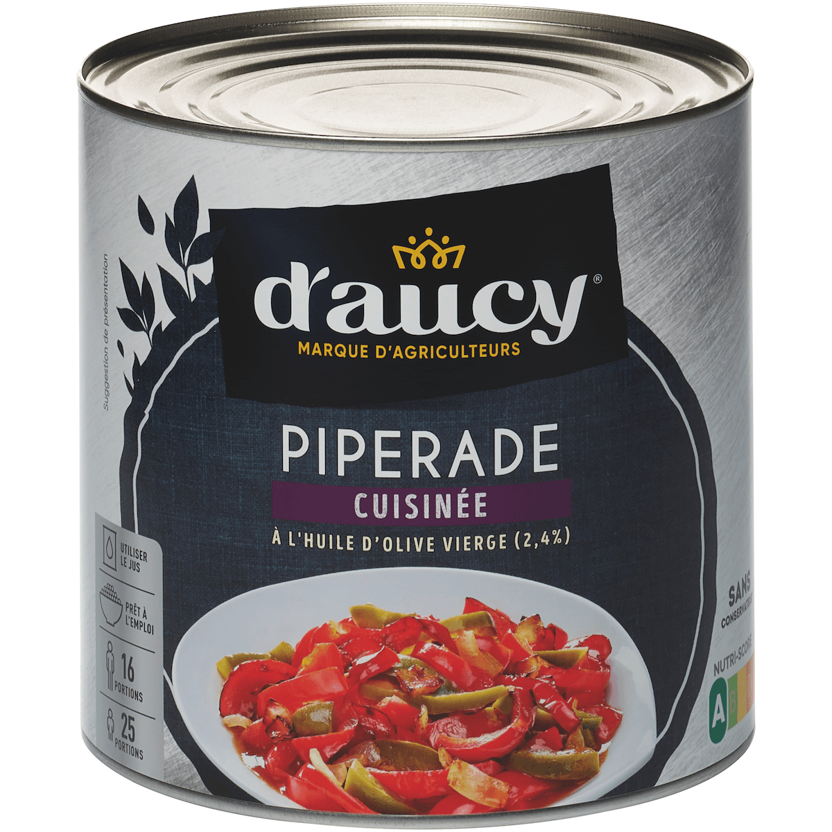 PIPERADE CUISINEE A L'HUILE D'OLIVE VIERGE - BTE 3/1
