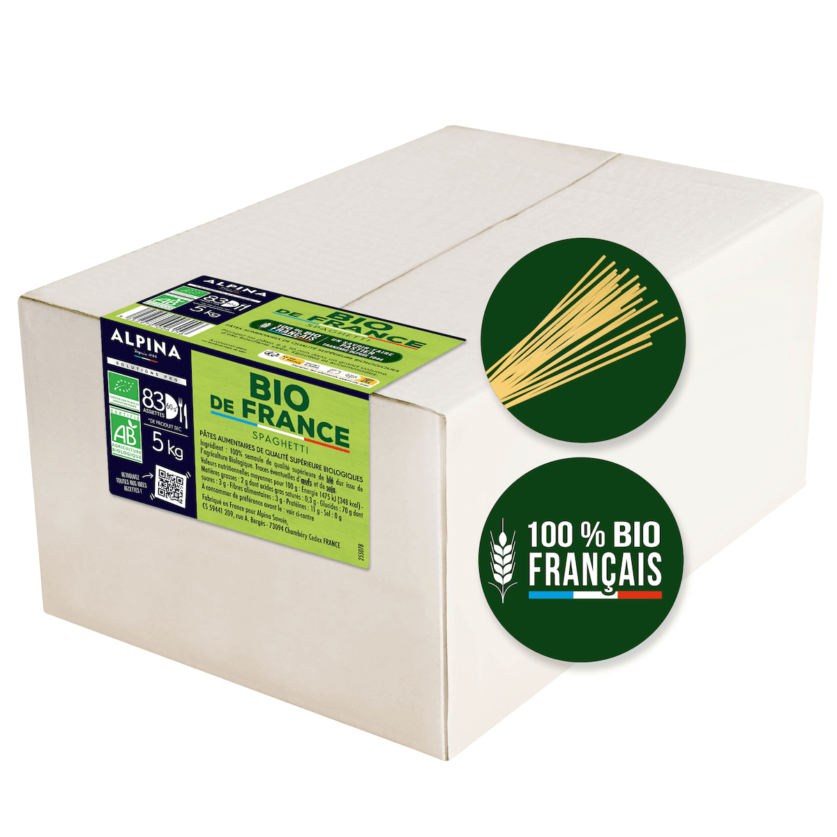 SPAGHETTI BIO FRANCE 5KG
