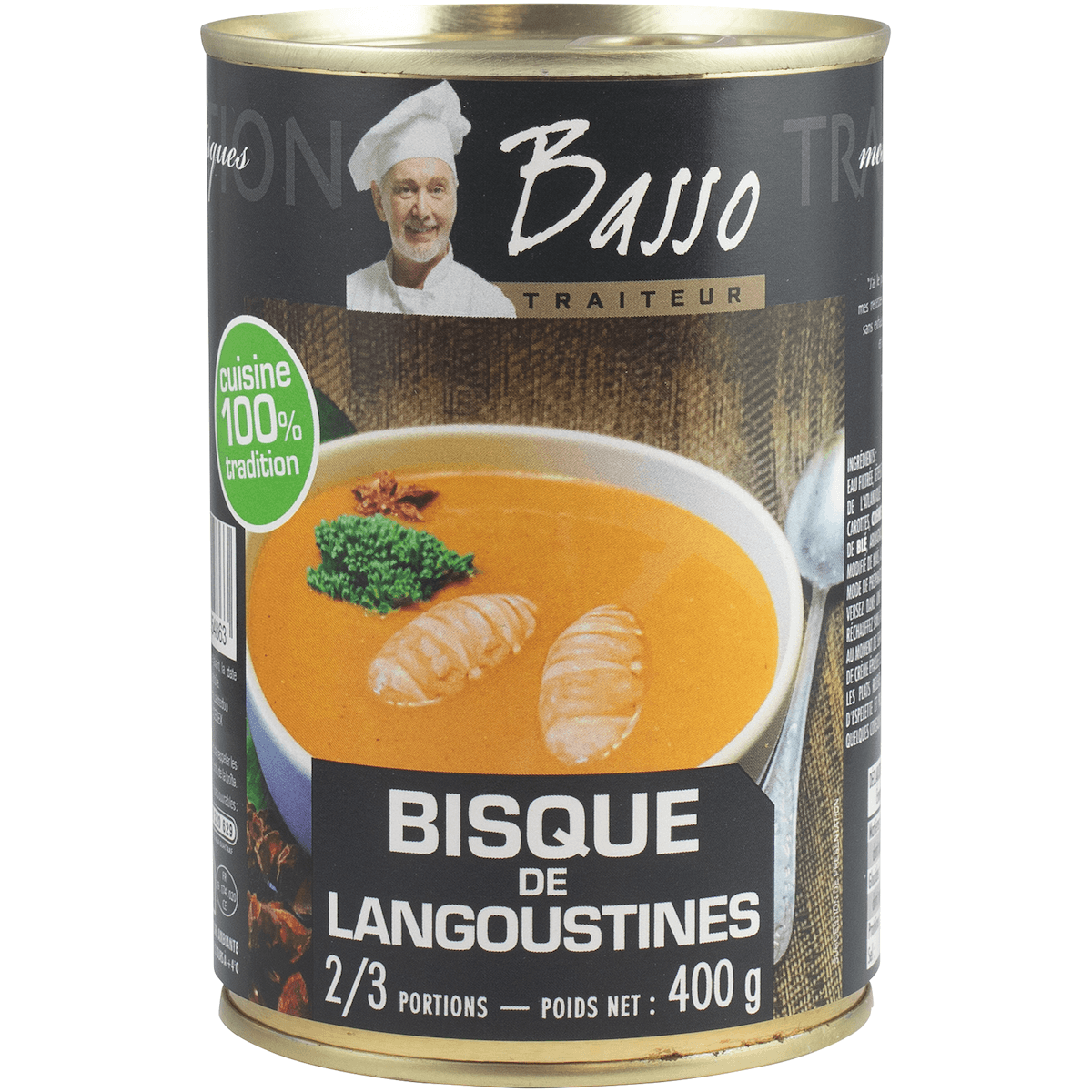 BISQUE DE LANGOUSTINES - BOITE 1/2 O.F.