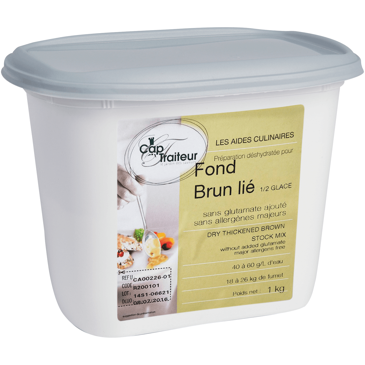 FOND BRUN LIE 1/2 GLACE - POT 1KG