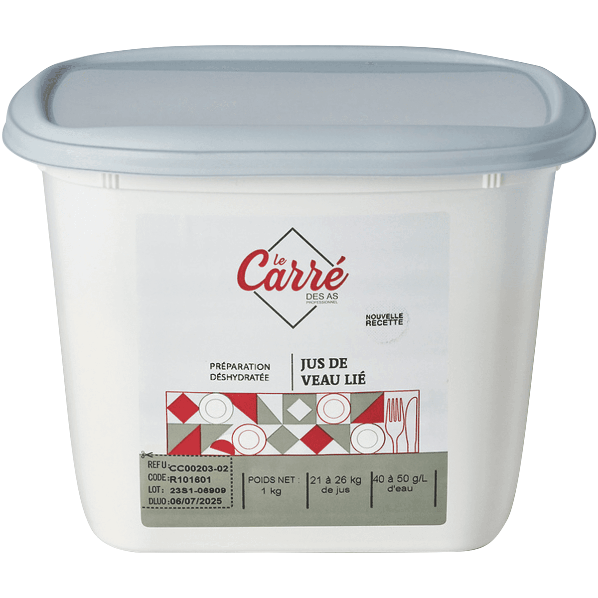 JUS DE VEAU LIE C AS - POT 1KG