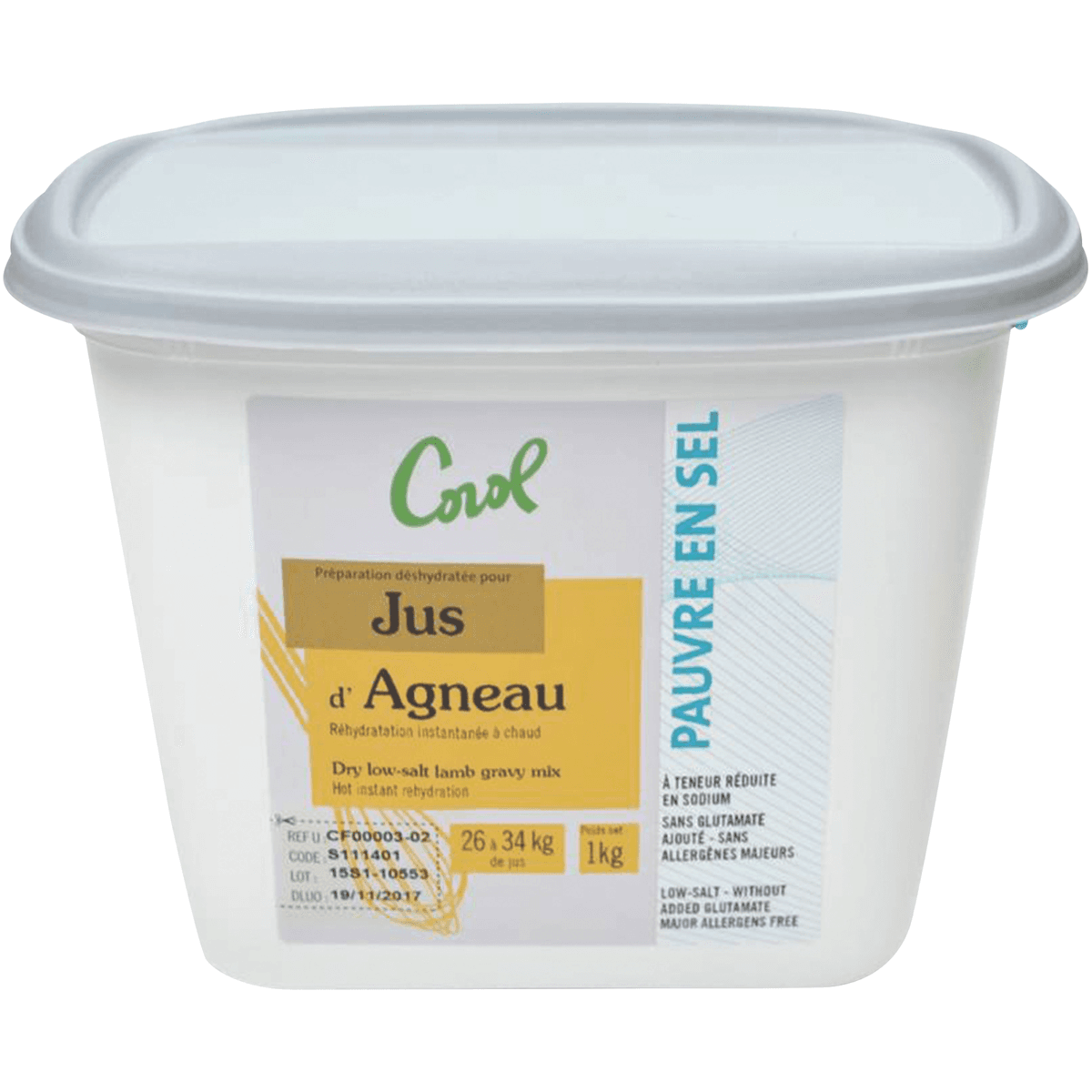 JUS D'AGNEAU PS - POT 1KG