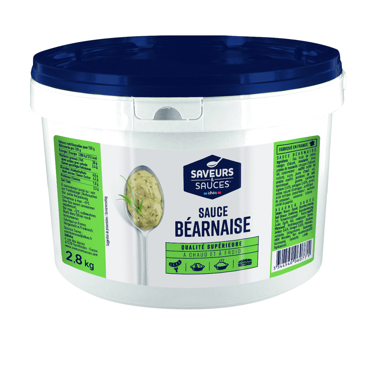 SAUCE BEARNAISE ESTRAGON OIGNON PERSIL - SEAU 2,8 KG