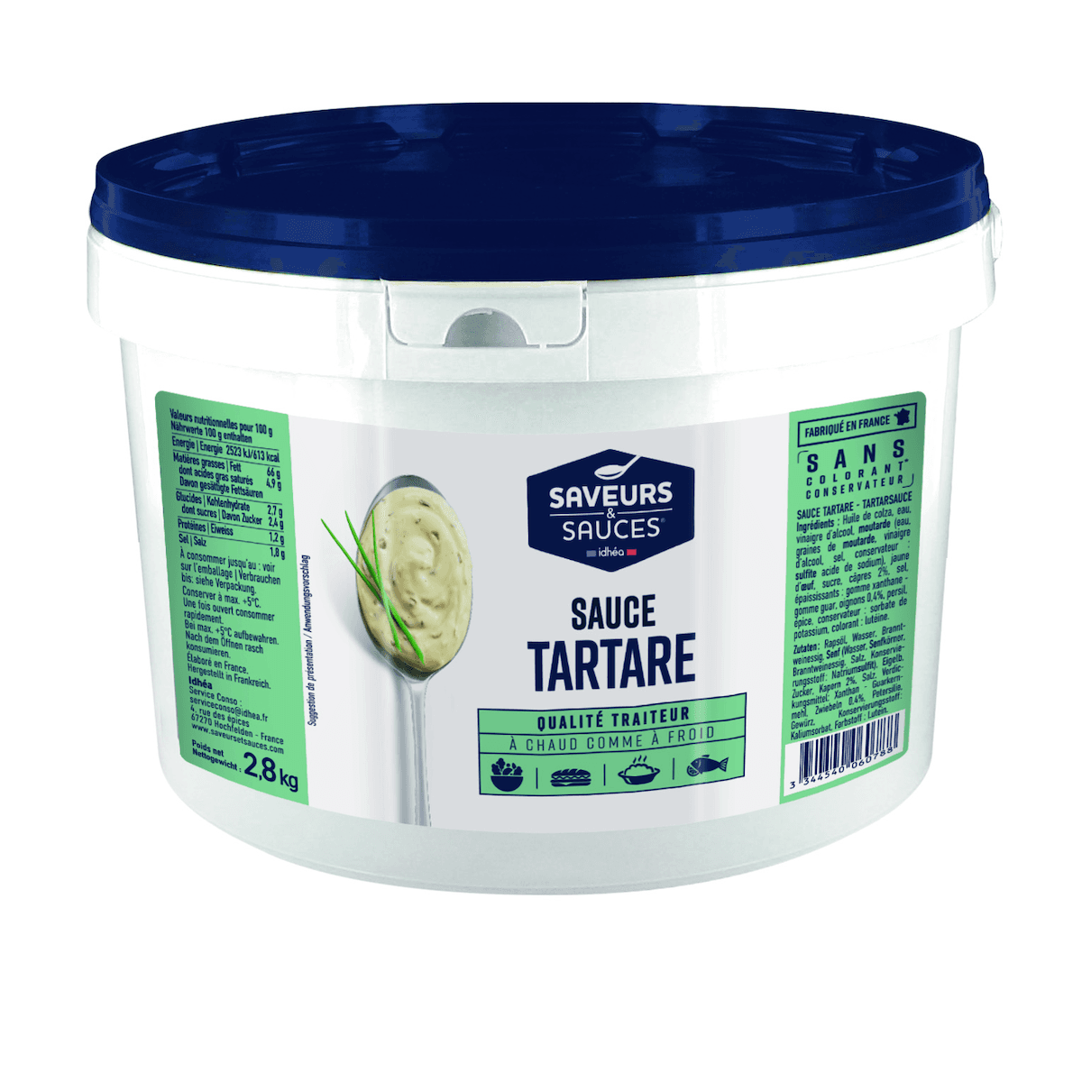 SAUCE TARTARE CAPRE OIGNON - SEAU 2,8 KG
