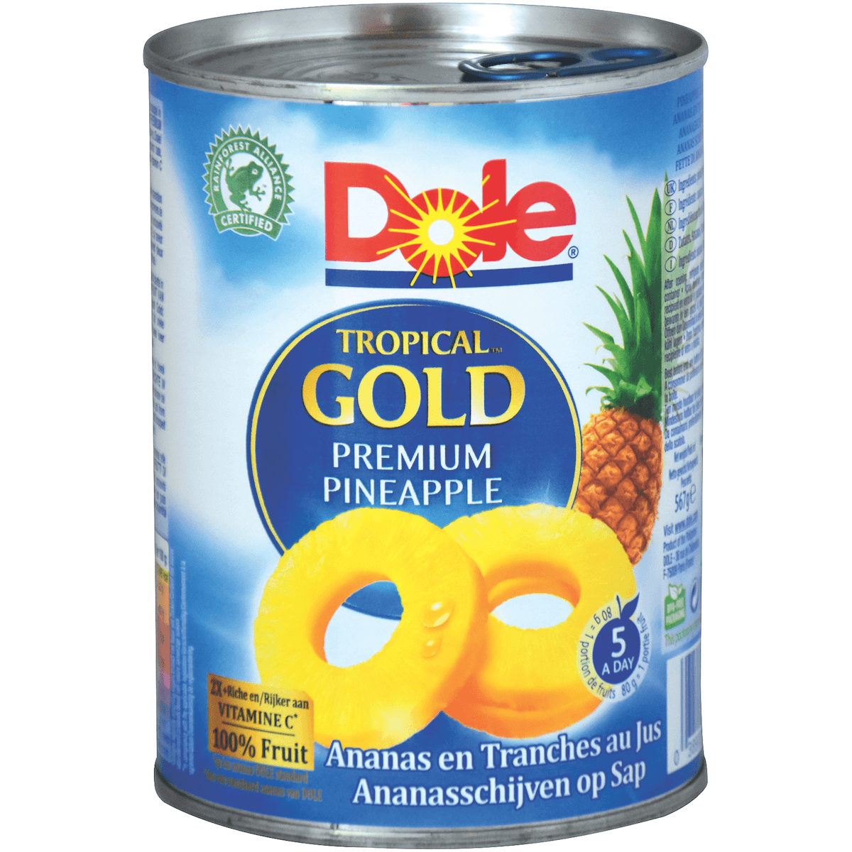 ANANAS 10 TRANCHES ENT. TROPICAL GOLD AU JUS - BTE OF 3/4 - 570G