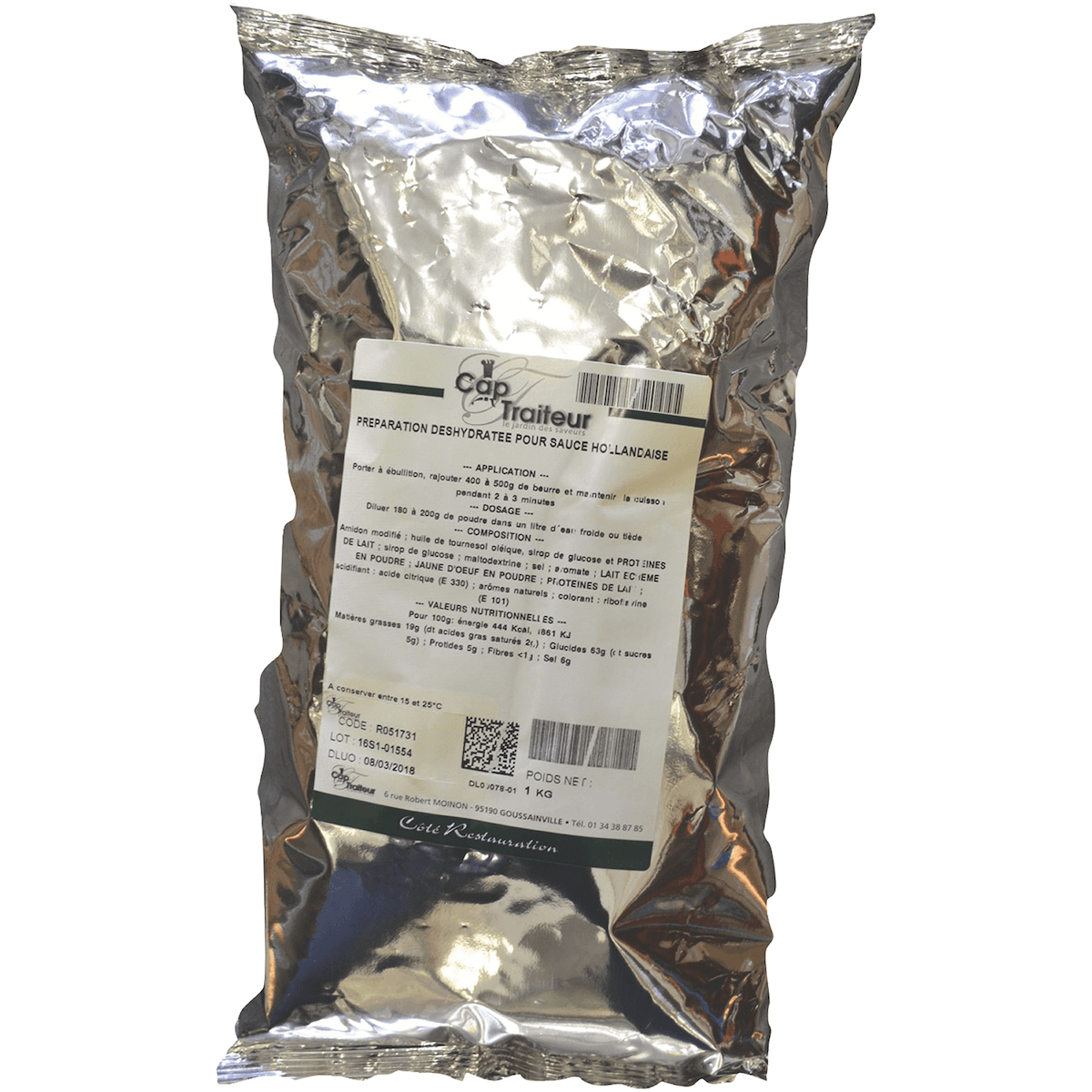 SAUCE HOLLANDAISE - POCHE 1KG