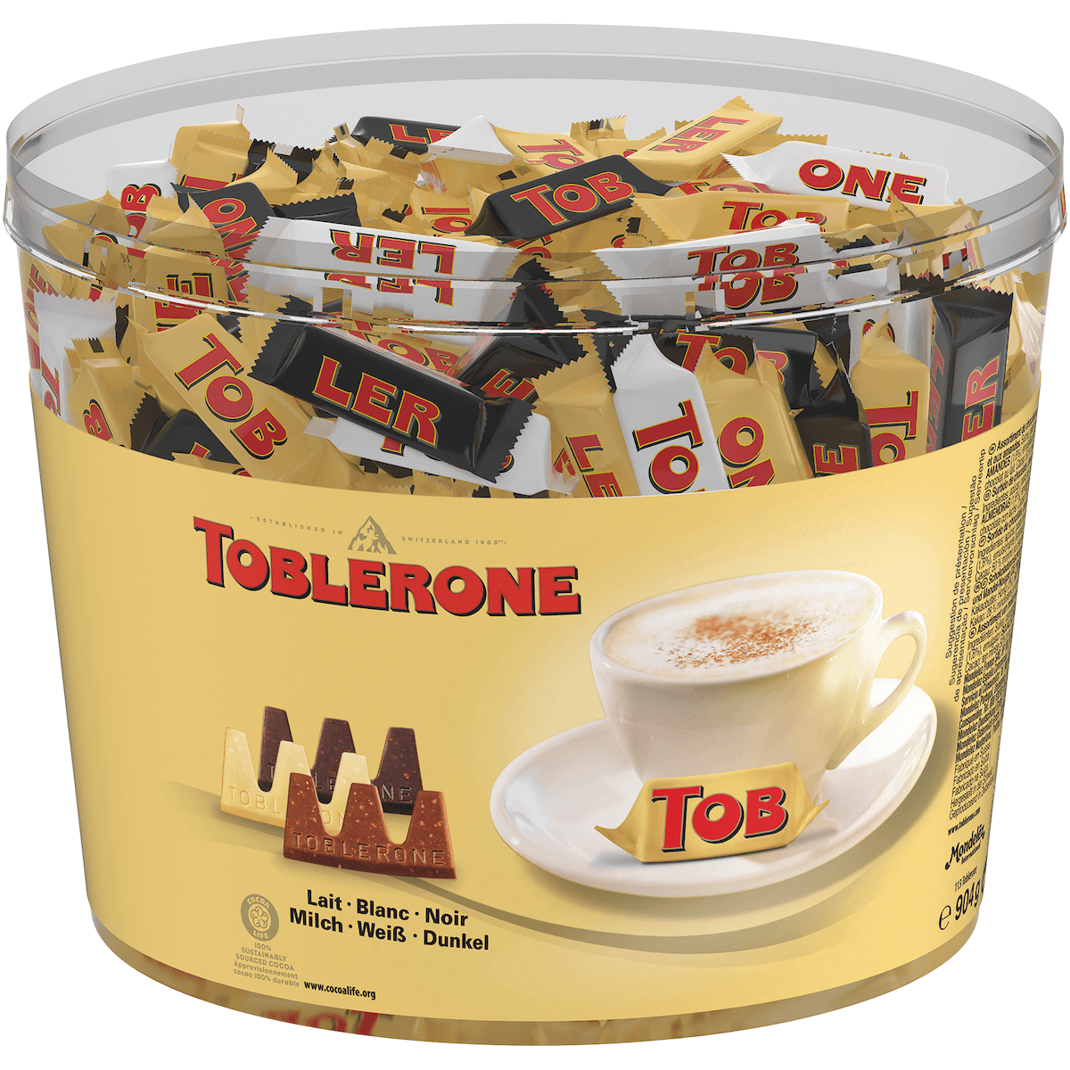 TOBLERONE TINY  PANACHE 3 VARIETES-TUBO 904G