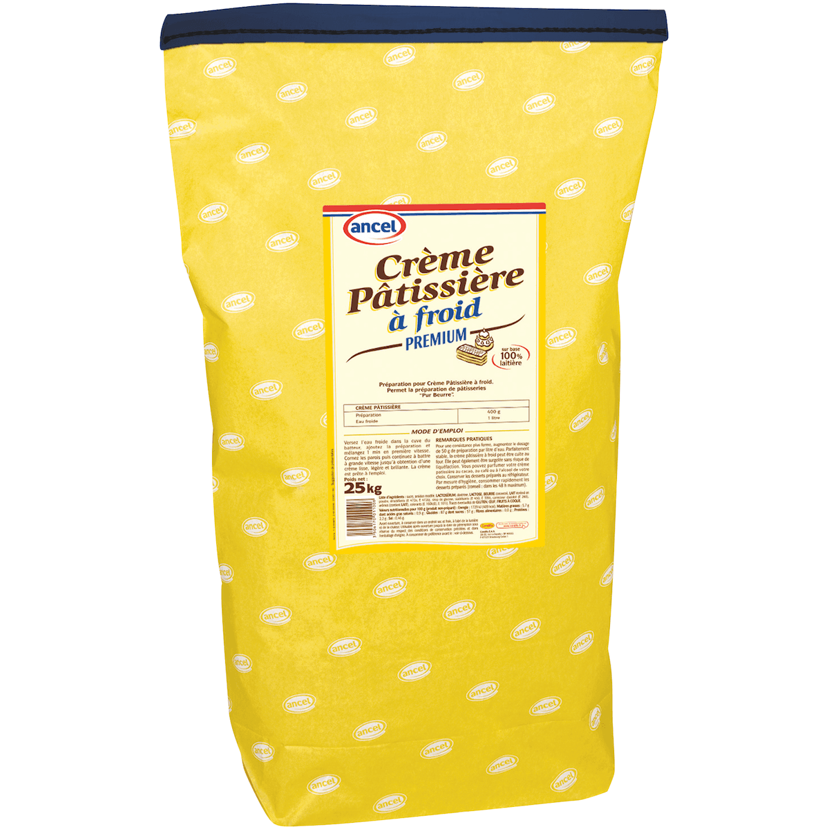 PREPARATION POUR CREME PATISSIERE A FROID PREMIUM SAC 25KG