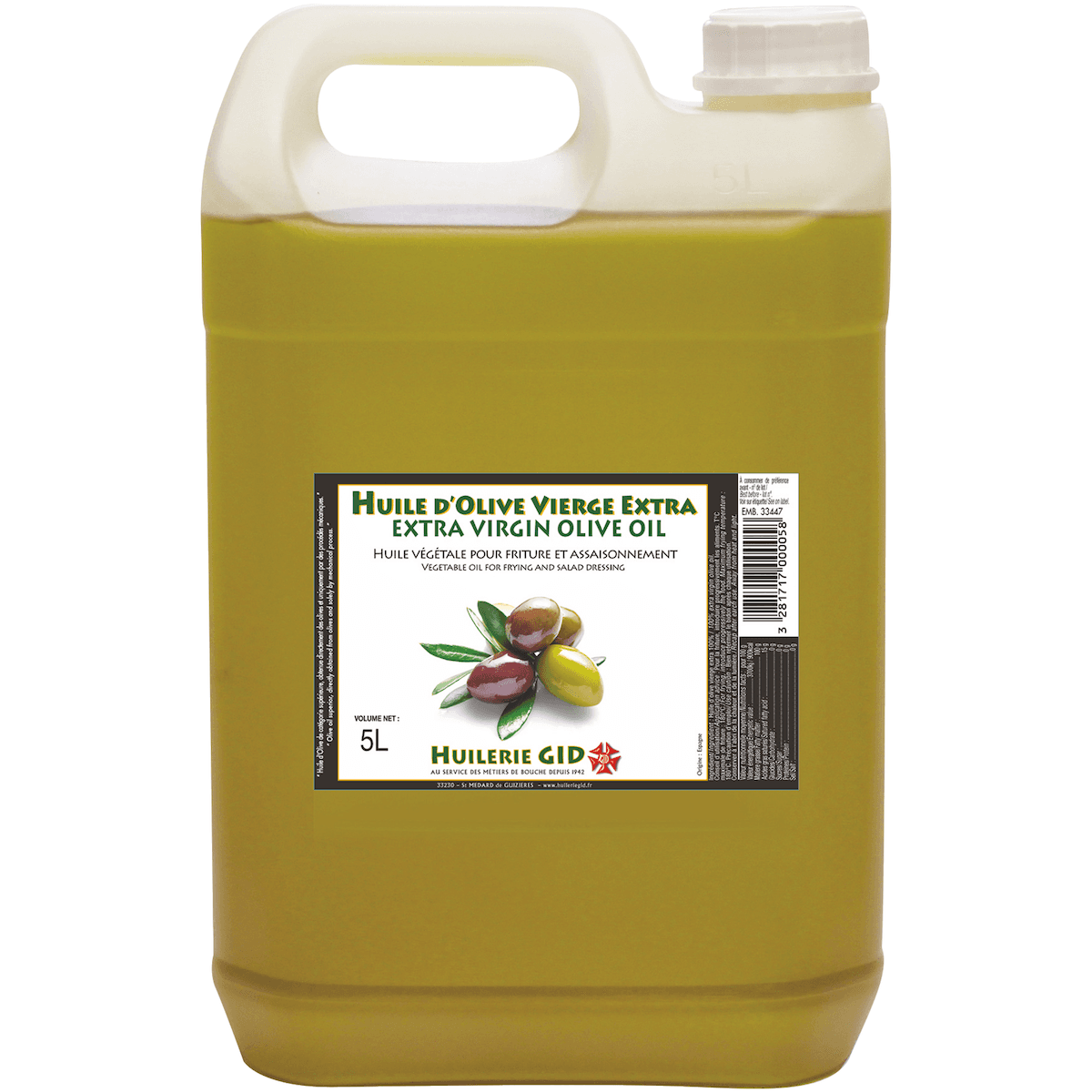 HUILE D'OLIVE VIERGE EXTRA 5 L