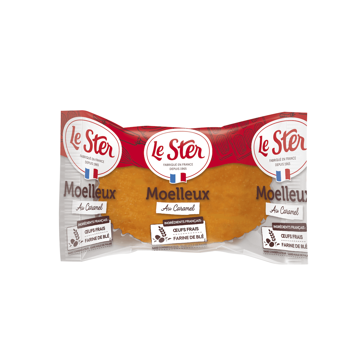 MINI CAKE MOELLEUX CARAMEL 30G-CARTON DE 130