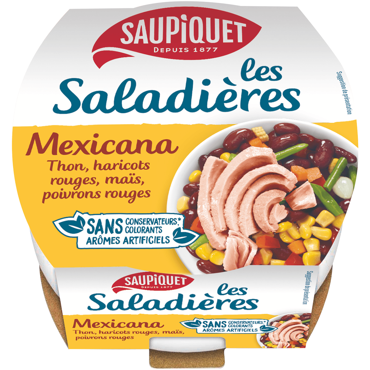 SALADIERE MEXICANA AU THON BOITE  1/3 - 220G