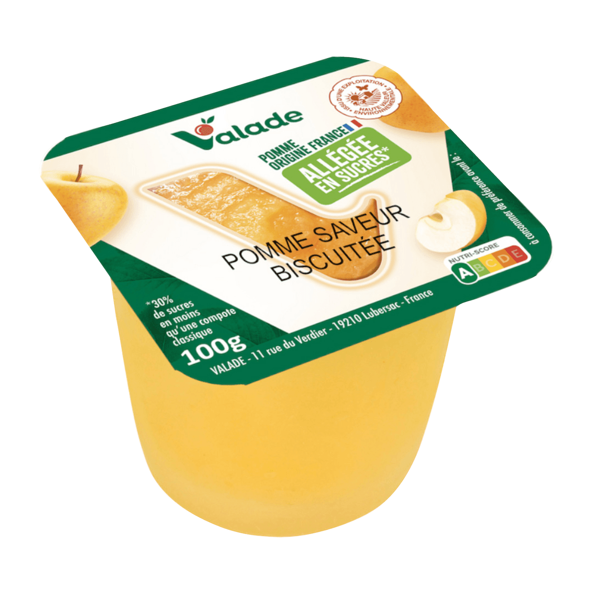 POMME SAVEUR BISCUITEE ORIGINE FRANCE HVE-CRT X120 BRQ PLAST 100G