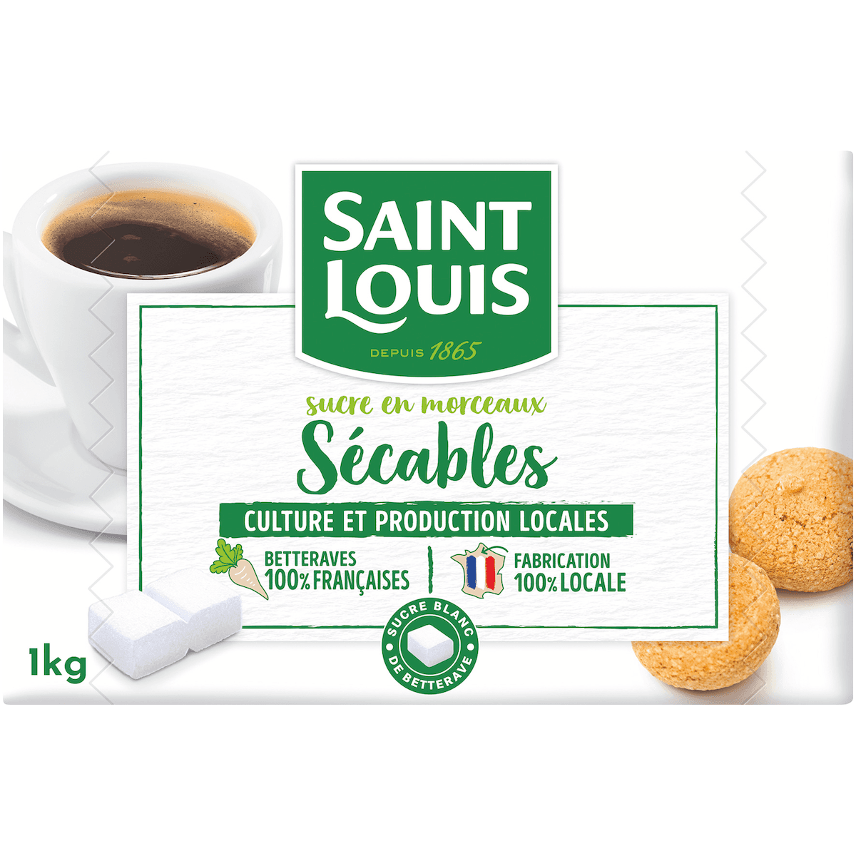 SUCRE EN MORCEAUX SECABLES 1KG