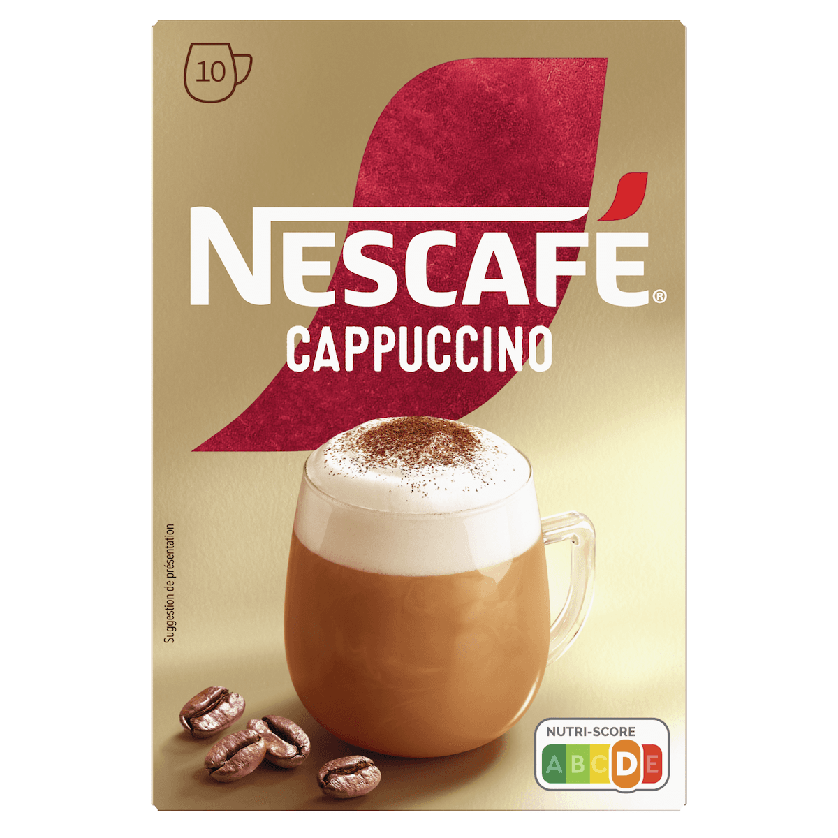 NESCAFE CAPPUCCINO- ETUI DE 10 STICKS INDIVIDUELS DE 14G