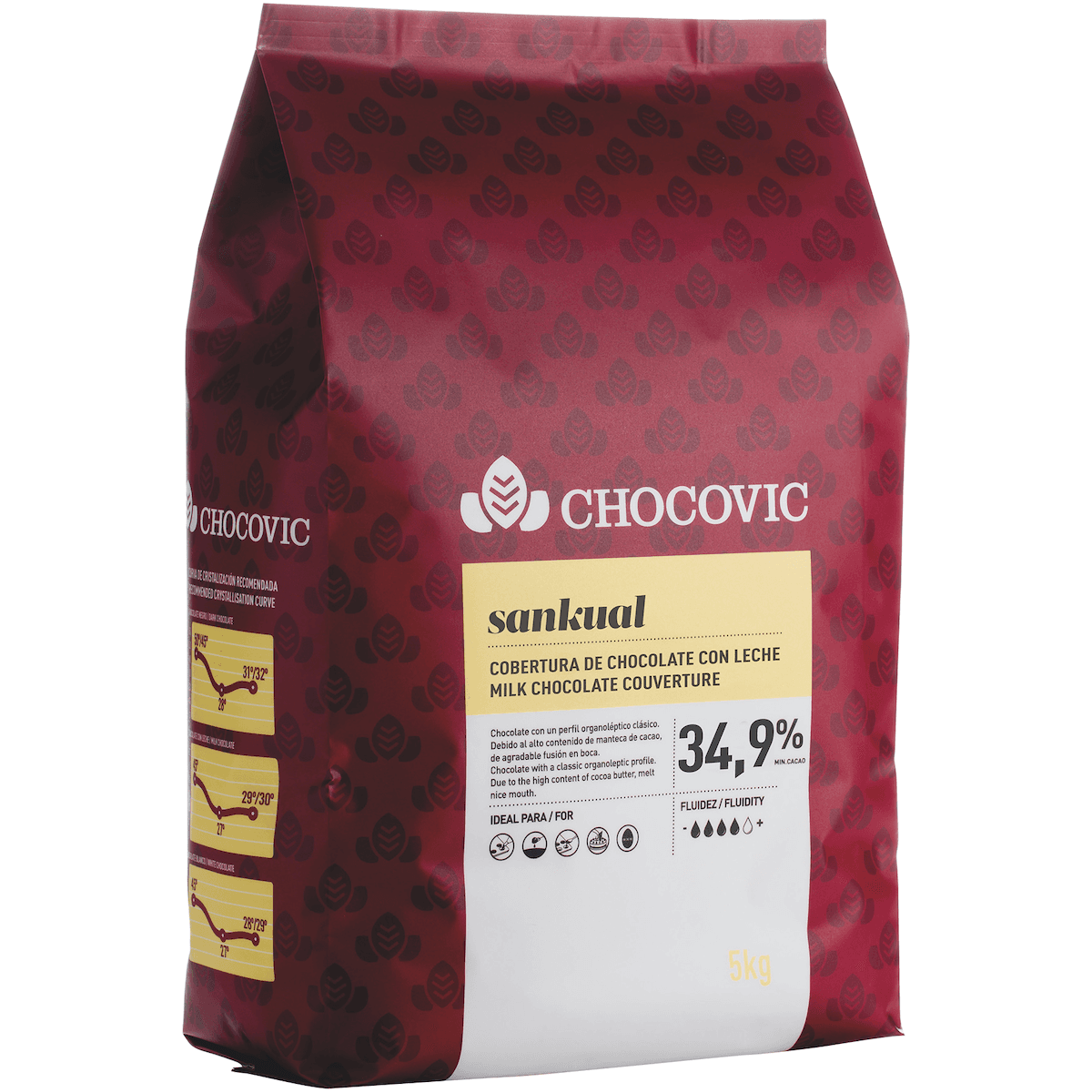 SANKUAL (COUV LAIT CACAO 34% BEURRE 36.2%) PALETS 5KG