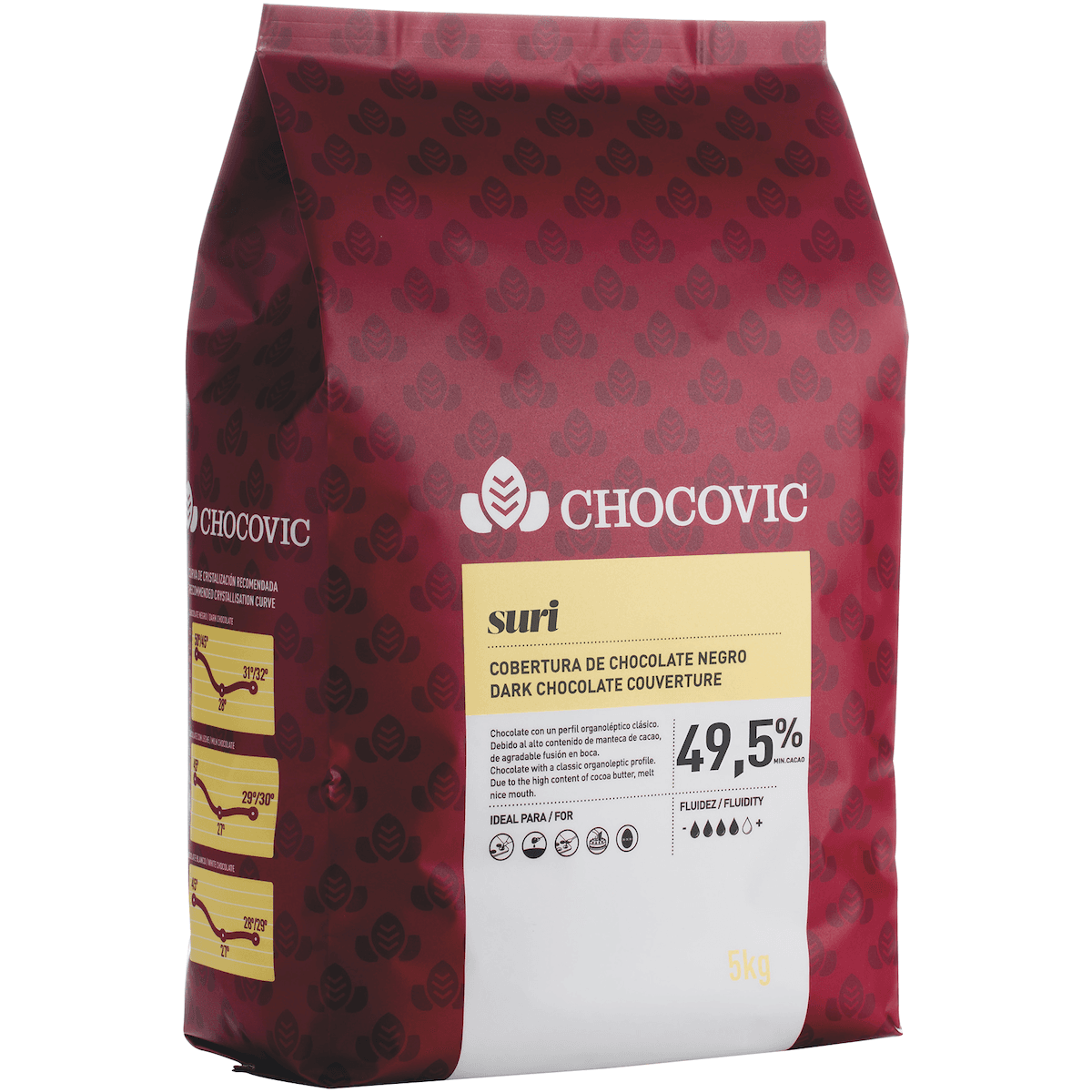 SURI (CHOCOLAT NOIR 49% BEURRE 26%) MINI GOUTTES 5KG