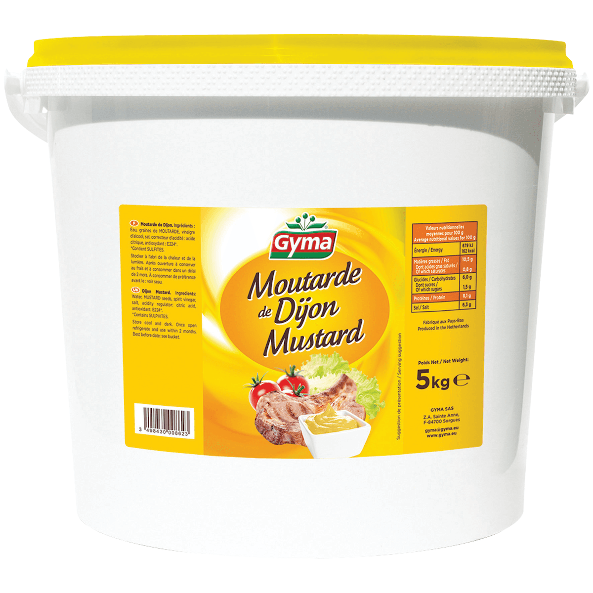 MOUTARDEDEDIJON -SEAU 5KG