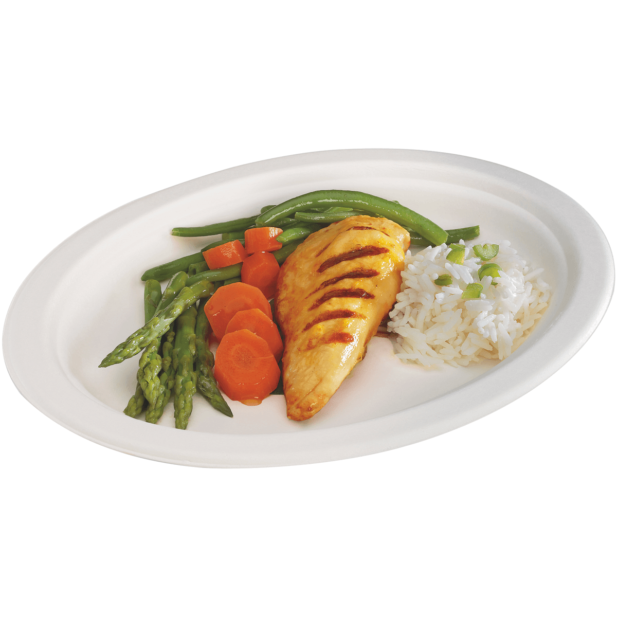 ASSIETTE OVALE (FIBRES VEGETALES) D260- RONDOPACK - SCT:50