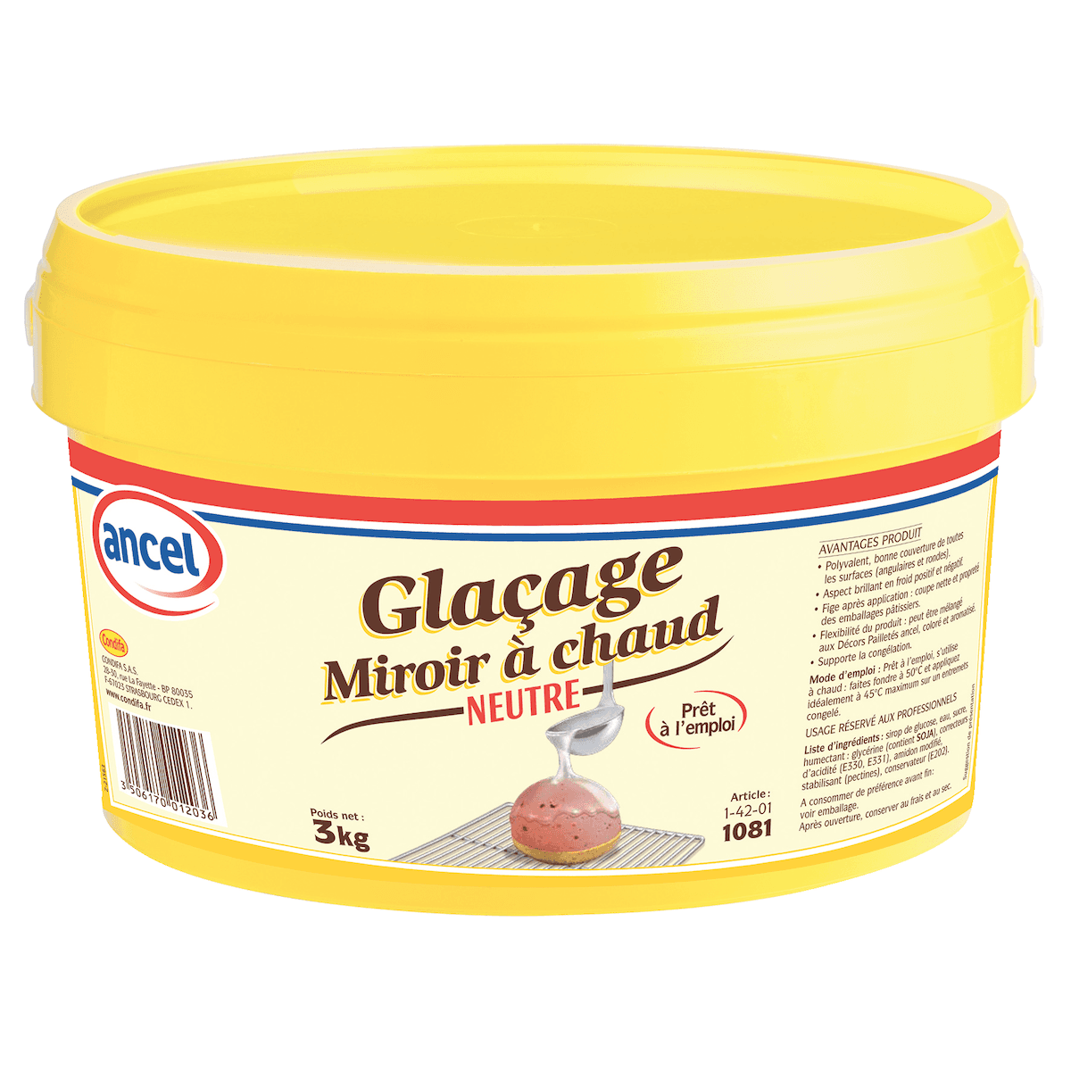 GLACAGE MIROIR A CHAUD NEUTRE SEAU 3KG