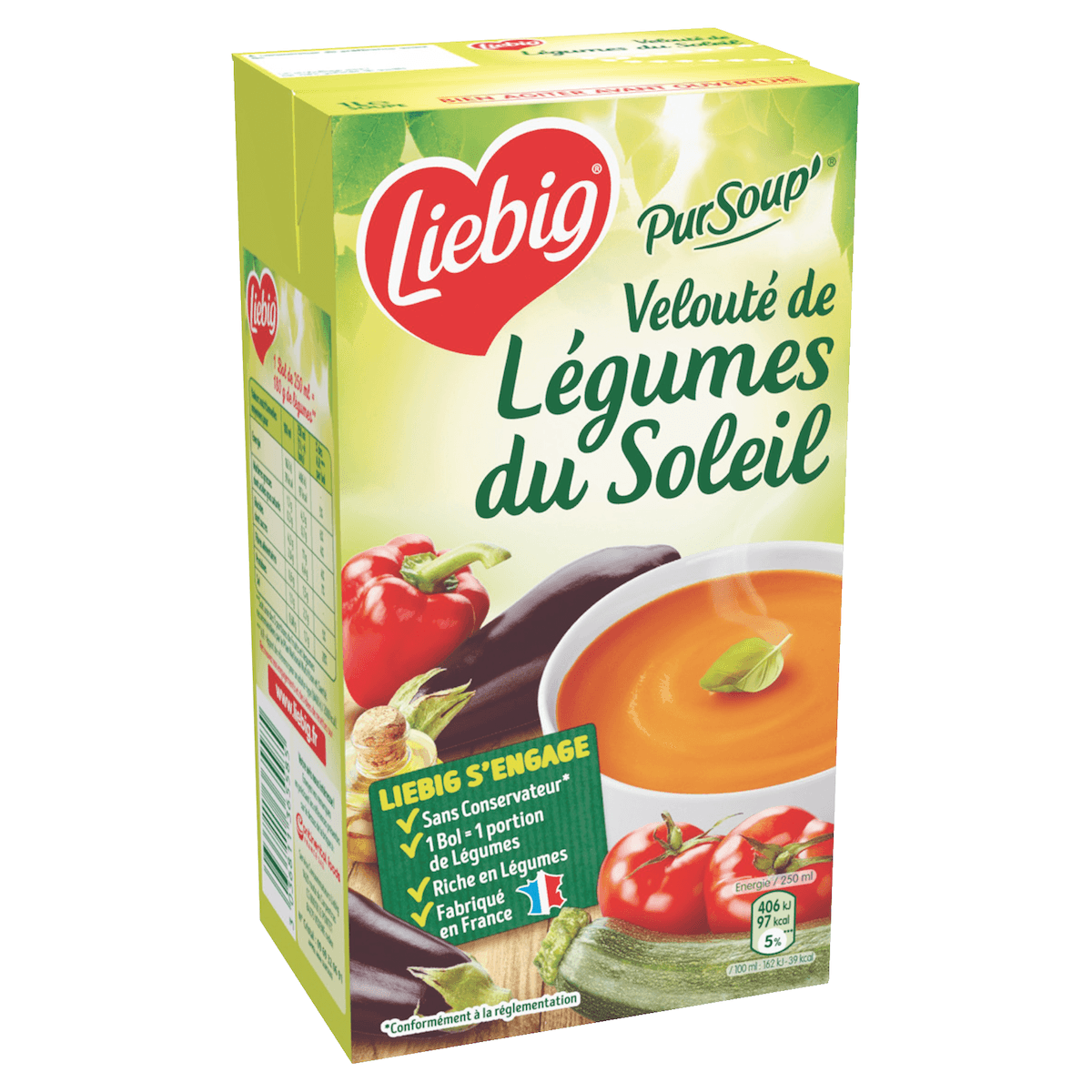 VELOUTE DE LEGUMES DU SOLEIL PUR SOUP'  - BRQ DE 1L