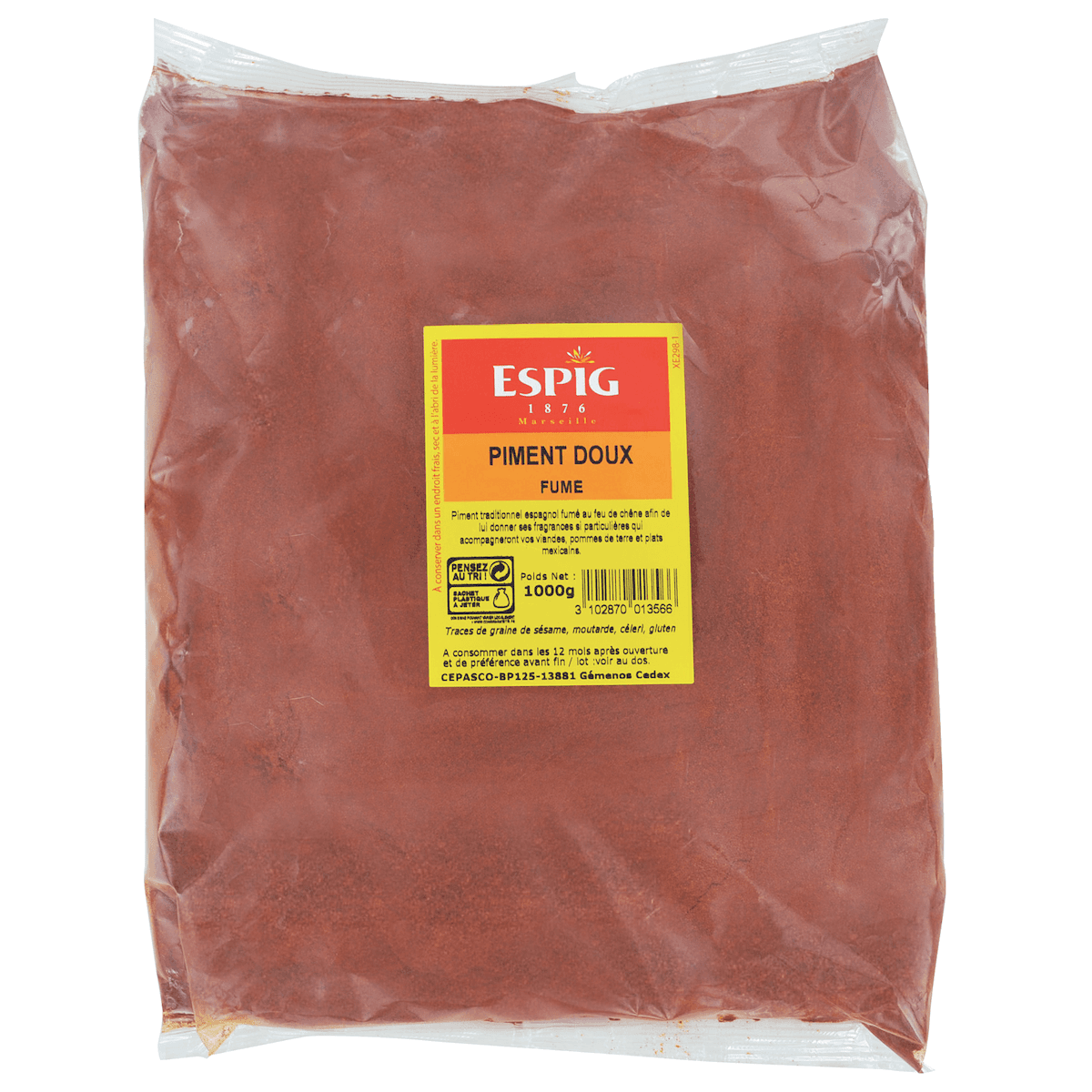 PIMENT DOUX FUME 1KG