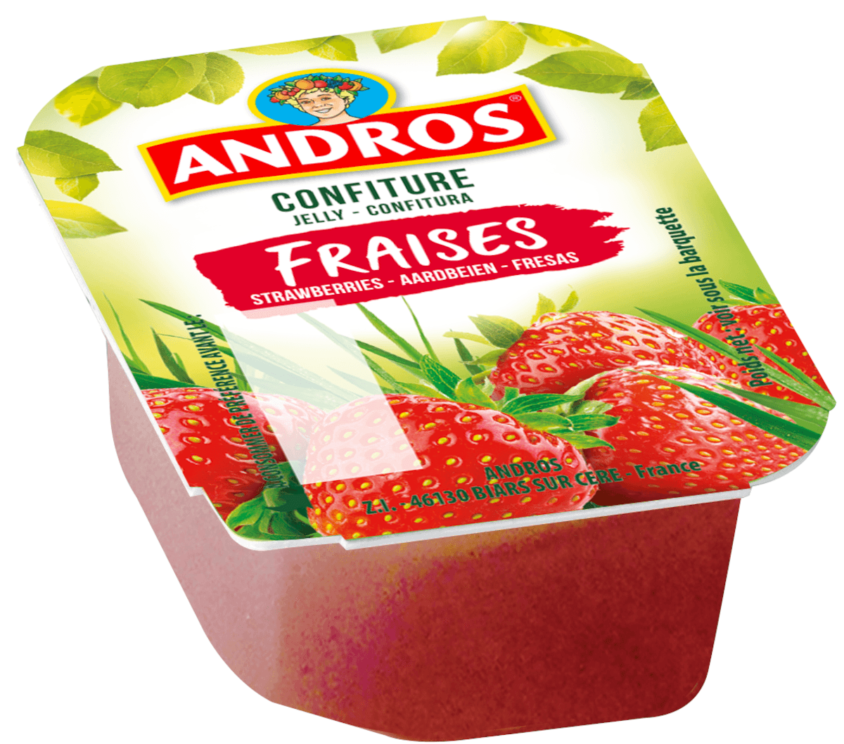CONFITURE DE FRAISES - BARQUETTE 20G CARTON DE 144