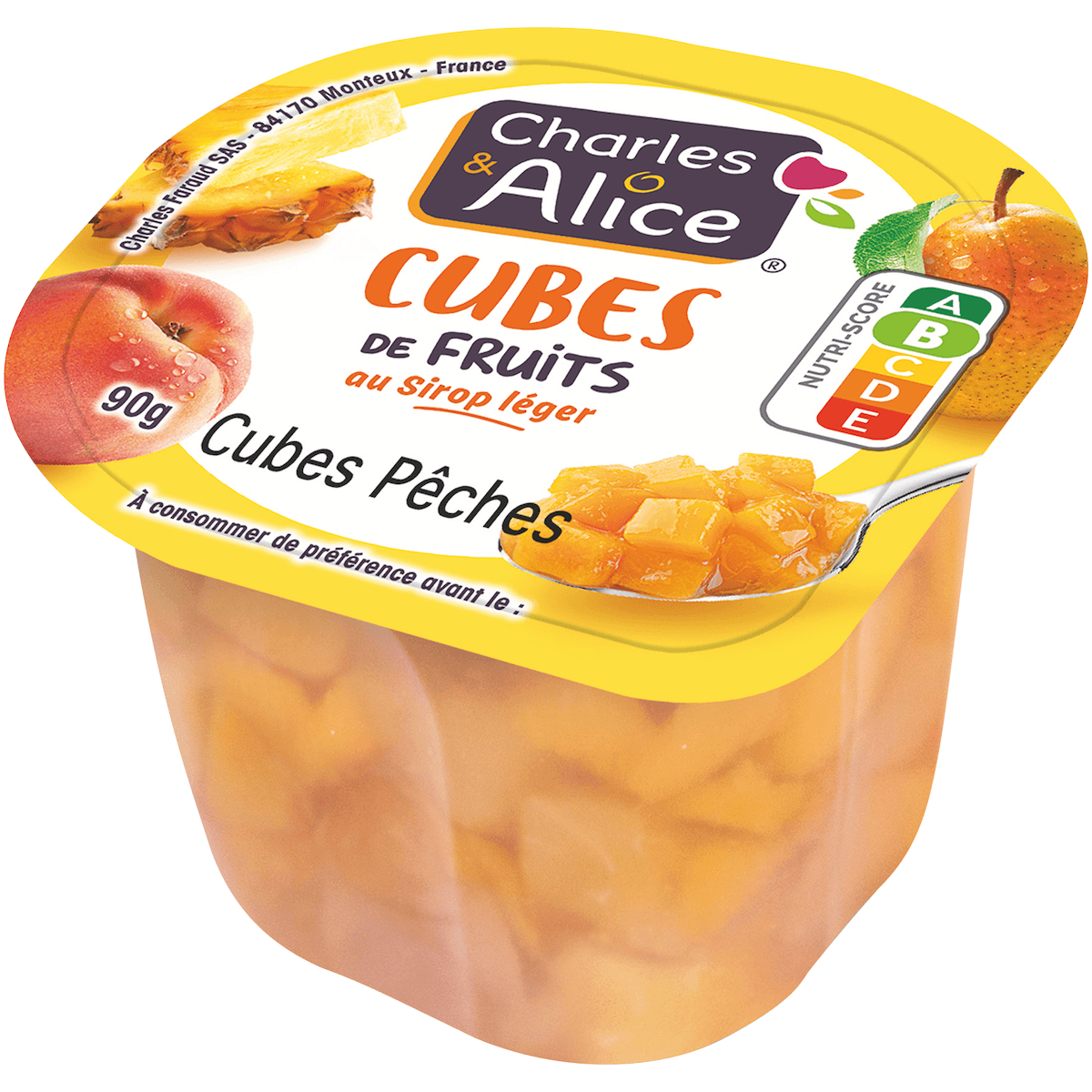 CUBES DE PECHE AU SIROP LEGER - COUPELLE PLASTIQUE 90G
